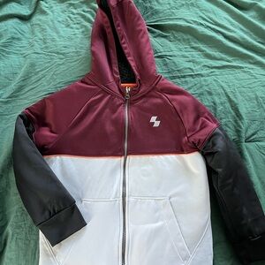 The Children's Place Maroon and White Kids Jacket